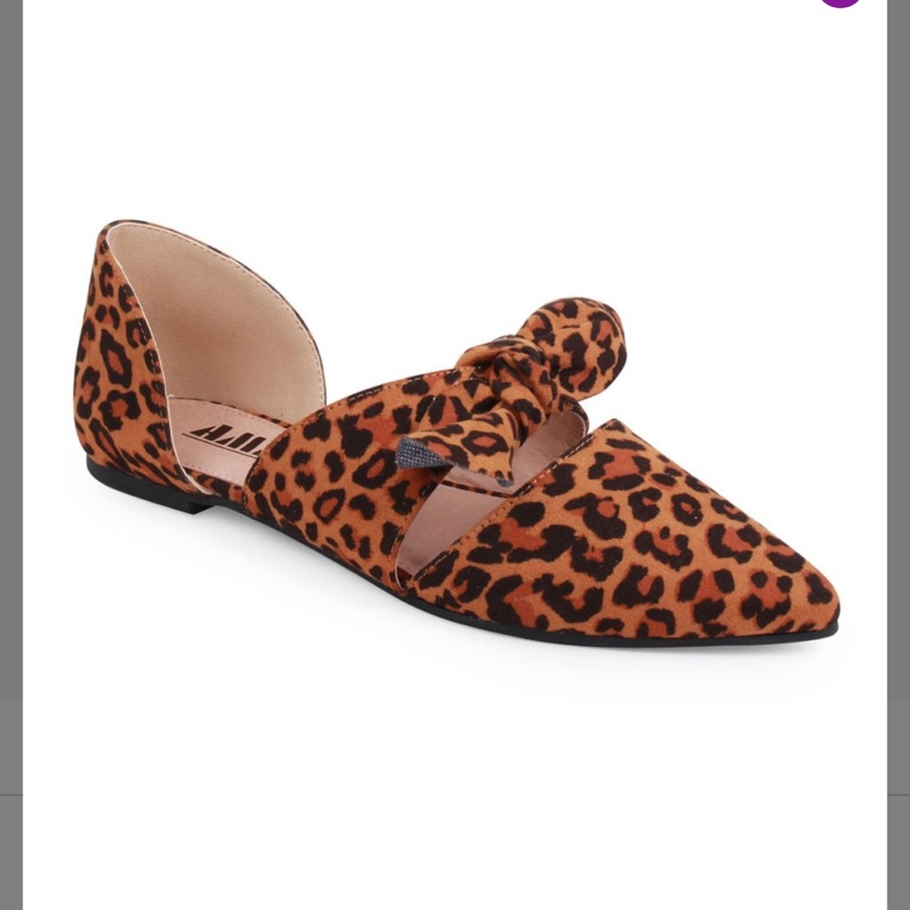 American Mettle Brown and black leopard flats NWOT